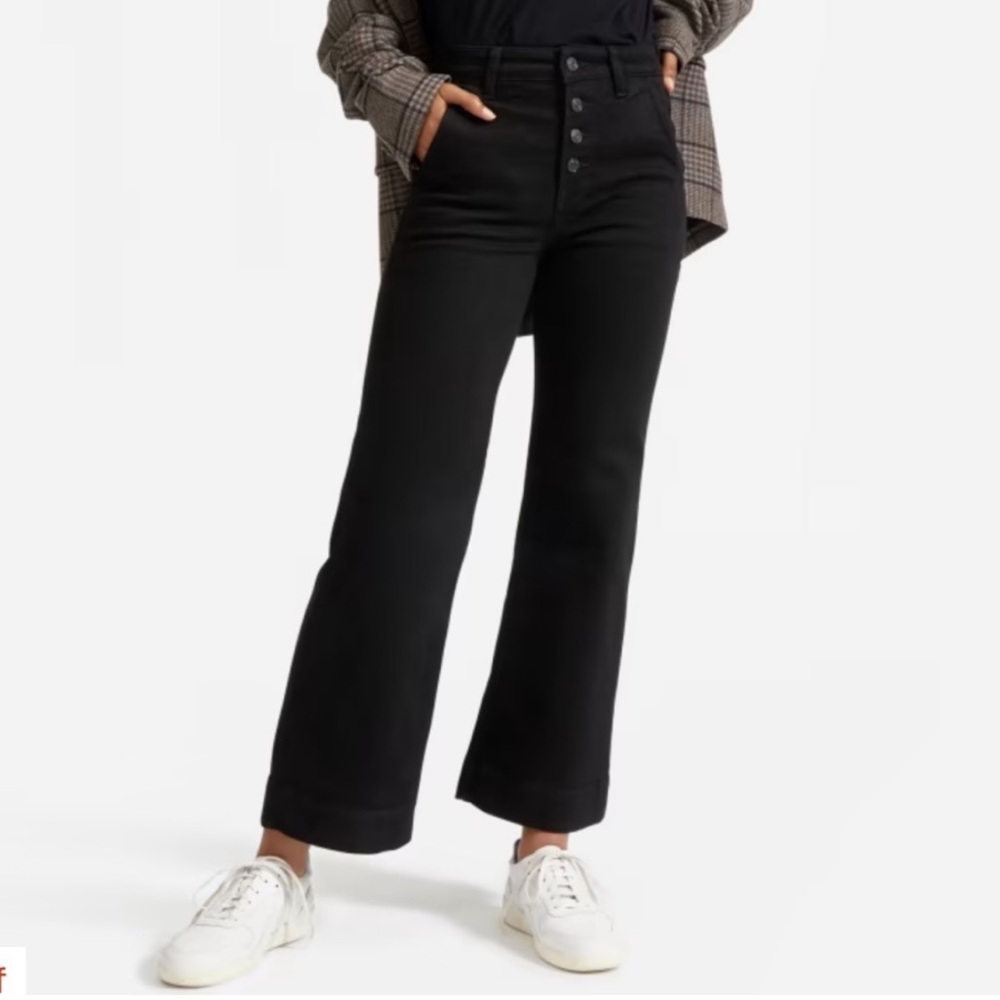 EVERLANE wide leg ankle jean